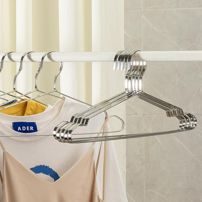 Jiang&Rong 20 Pack Stainless Steel Hangers, 16.5 Inch Heavy Duty Metal Coat - Image 7