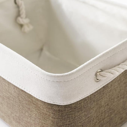 TheWarmHome Storage Basket for Organizing- 15.7x11.8x8.2 inch 1 Pack Fabric - Image 7