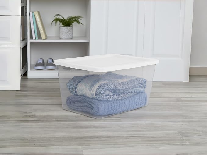 58 Quart Storage Bins with Snap-On Lids - Image 2