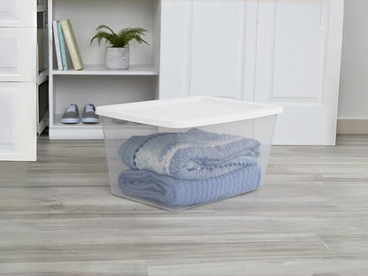 58 Quart Storage Bins with Snap-On Lids - Image 2