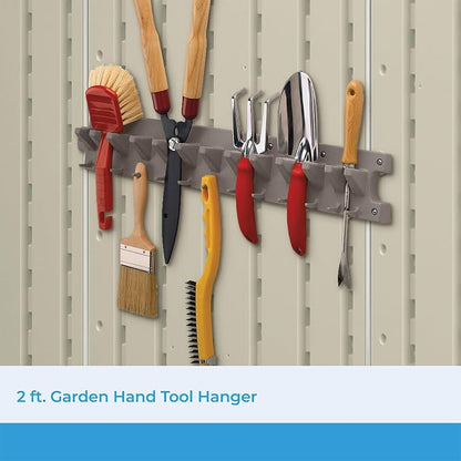 Suncast V713 2 Foot Wall Mounted Garage Garden Hand Tool Organizer - Image 2