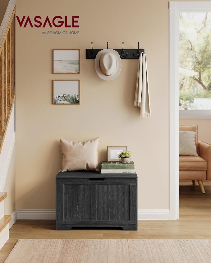 VASAGLE Storage Chest, 29.9 Inches Width Storage Bench, Entryway Bench - Image 2