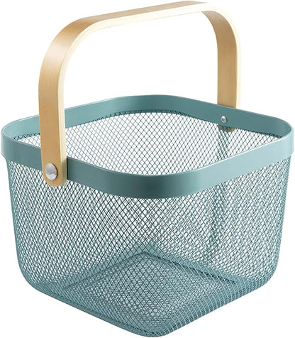 AJIODA Metal Mesh Steel Basket, Storage Organizer Basket Multi-functional by AJIODA