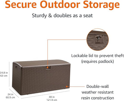 Amazon Basics Outdoor Organization & Storage Deck Box - Image 3