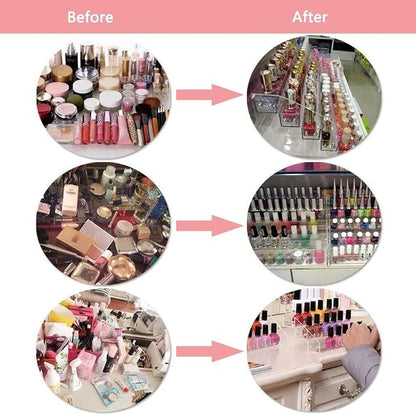 3 Tiers Acrylic Display Stands for Essential Oils Organizer Lipstick Nail - Image 4
