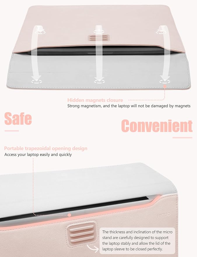 HYZUO 13.3-14 Inch Laptop Sleeve Case Bag - Image 4