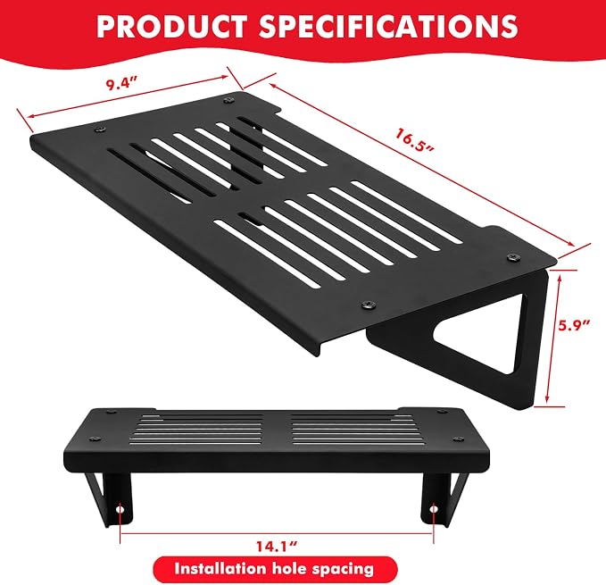 Heavy Duty Metal Pressure Washer Shelf, Garage pressure washer shelf, Power - Image 3