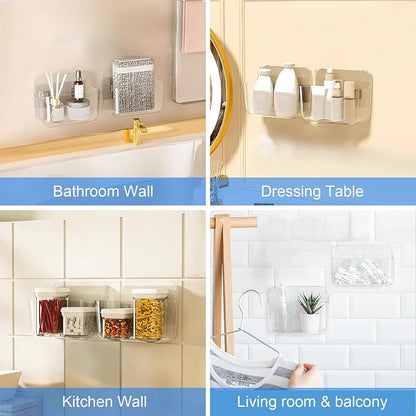 Diesisa Wall Mount Organizer, No Drilling Hang Adhesive Shelf, - Image 4