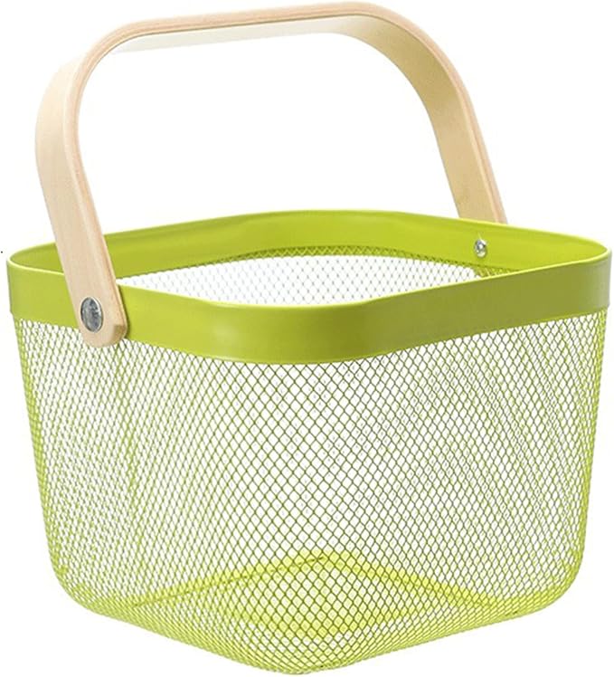 AJIODA Metal Mesh Steel Basket, Storage Organizer Basket Multi-functional by AJIODA