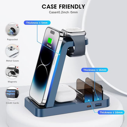 Wireless Charger for iPhone - 5 in 1 Charging Station for Multiple Devices - Image 6