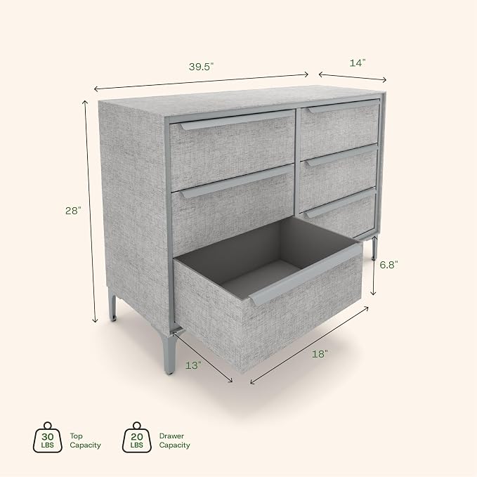Naima Premium Fabric Dresser - Image 3