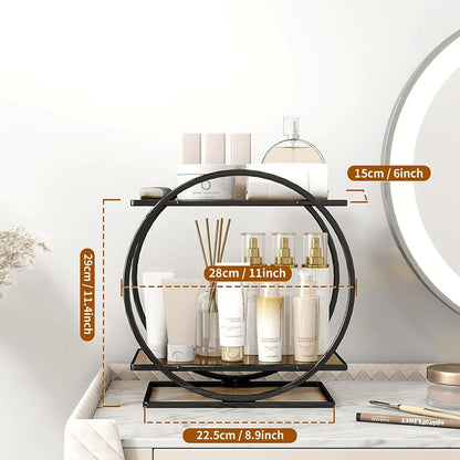 Perfume Organizer for Dresser, 2 Tier Vanity Makeup Organizer, Bathroom - Image 3