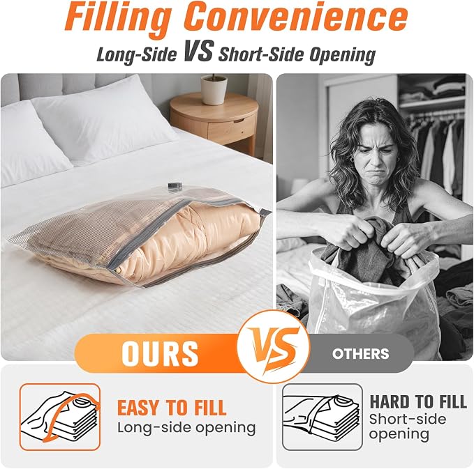 15 Pack Vacuum Storage Bags for Travel - Image 7