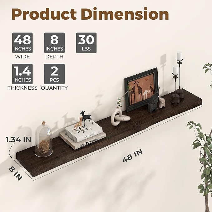 Axeman 48 inch Floating Shelves - Image 3