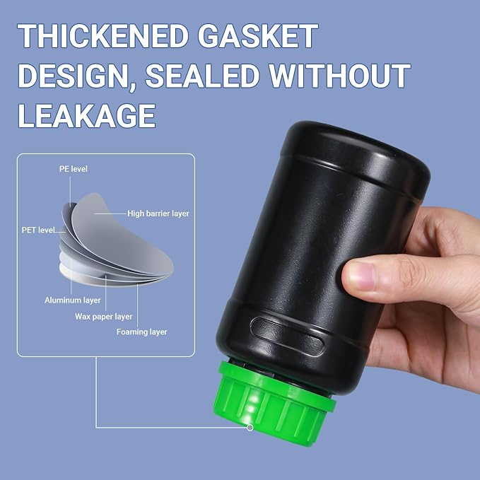 ASEVAT 16.9oz/500ml HDPE Darkroom Chemical Storage Bottles Photographic Plastic - Image 4