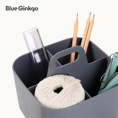 BLUE GINKGO Small Stackable Organizer Caddy – Korean-Made Portable Tote - Image 7