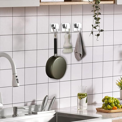 IBosins 4 Pack Towel Hooks Hand Towel Holder - Image 5