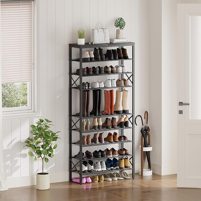 YATINEY 10 Tier Shoe Rack, Large Capacity Shoe Storage Organizer Holds 40 Pairs - Image 7