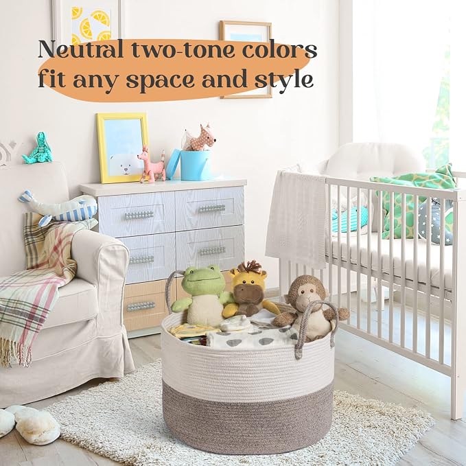 Luxury Little XXXL Nursery Storage Basket, Laundry Basket - Image 8