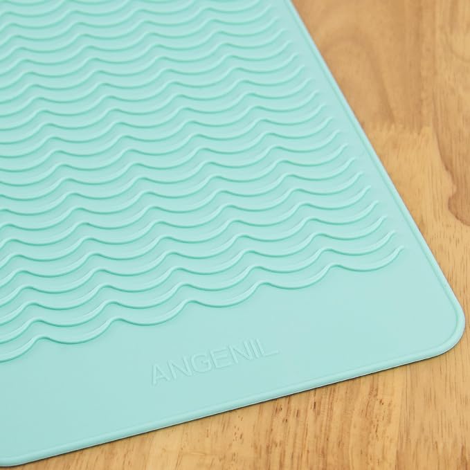 ANGENIL Travel Flat Iron Hair Straightener Large Pad Heat Mat - Image 2