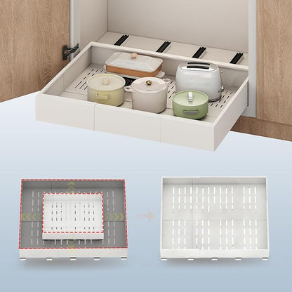 Pull out Cabinet Organizer, Expandable Width, Depth by Fokyfok