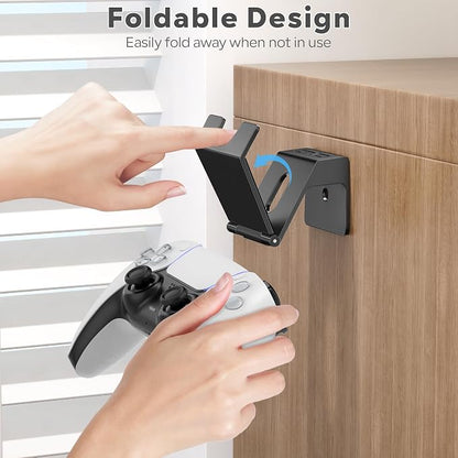 OIVO Controller & Headset Wall Mount Holder Stand, Foldable Headphone Stand - Image 3