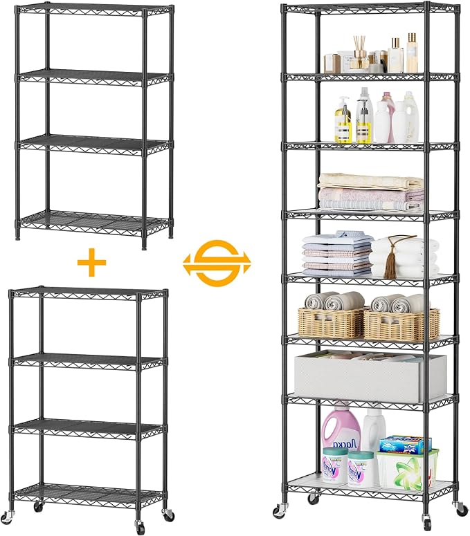 SINGAYE Shelf Closet Wire Shelving：Adjustable Metal Unit - Image 4