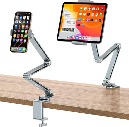 OMOTON Adjustable Tablet Stand for iPad, Desk Phone Holder for Bed by OMOTON