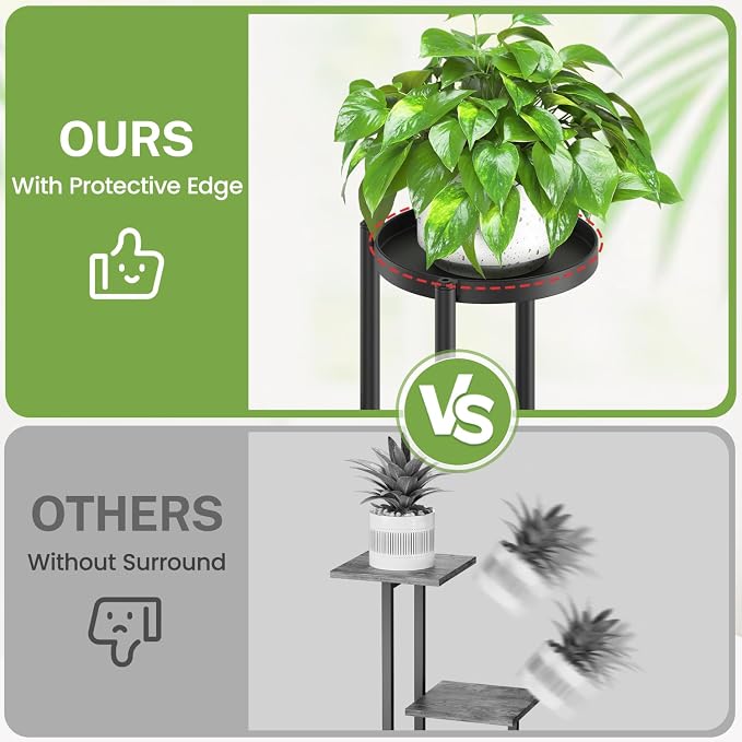 iDavosic.ly 6 Tier Plant Stand Indoor Outdoor, Tiered Corner Multiple Flower - Image 6