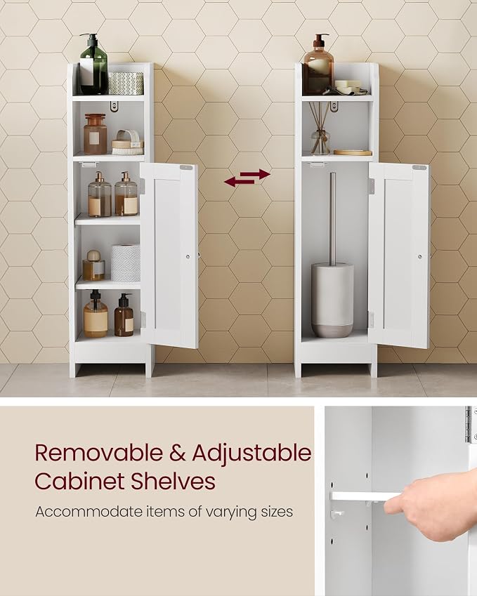 VASAGLE Small Storage Corner Floor Cabinet - Image 5