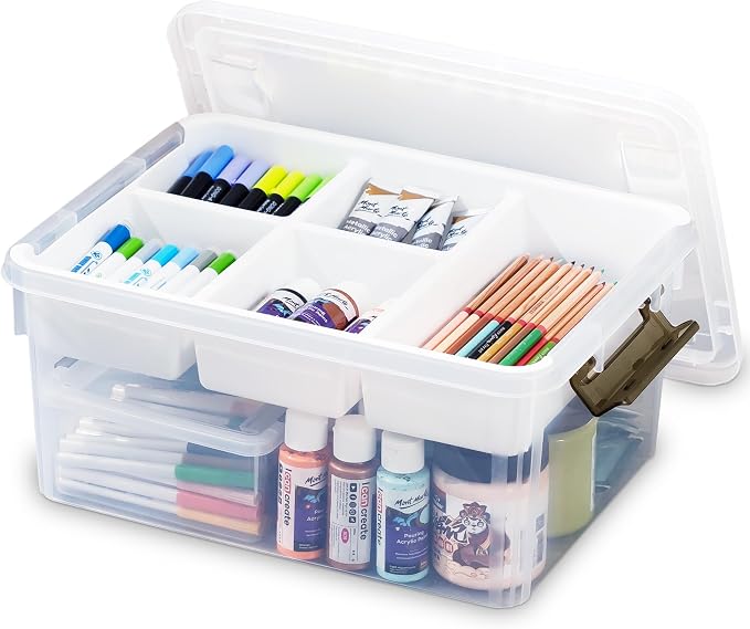 17 Quart Plastic Storage Box by Bienvoun