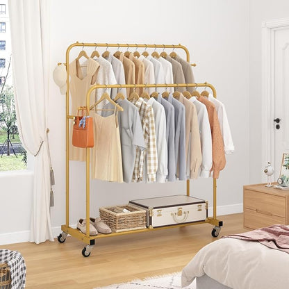 Laiensia Double Rods Garment Rack - Image 4