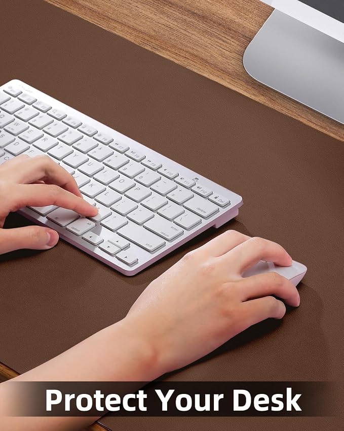 PULeather Non-Slip Desk Mat, Large Mouse Pad & Laptop Desk Pad - Image 3