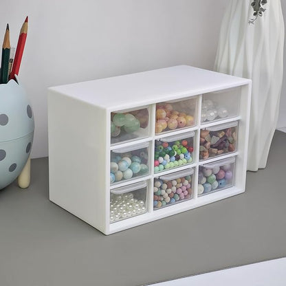 9 Drawer Plastic Organizer Box, Jewelry & Bead Containers, Teacher & Tackle Box - Image 2