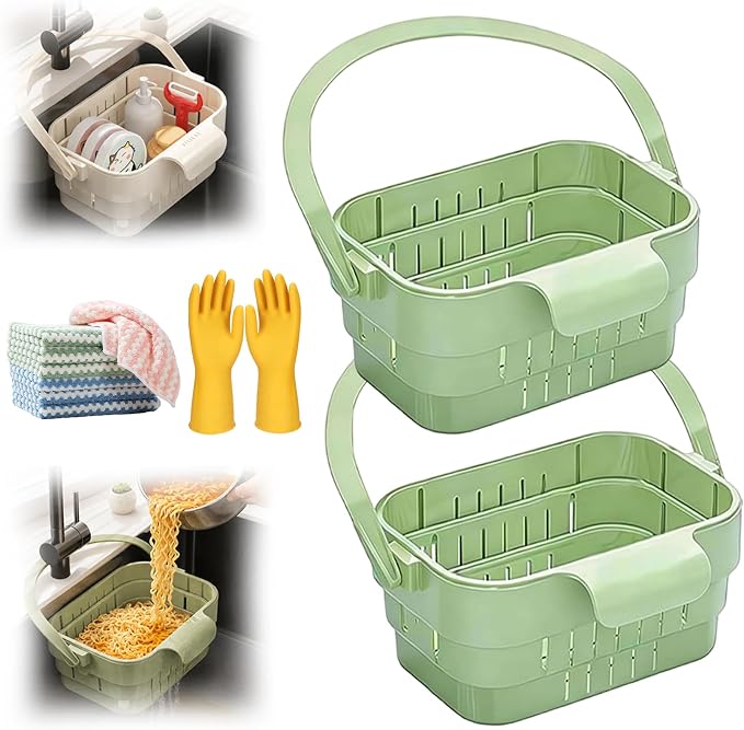 2Pack Multifunctional Hanging Sink Drain Basket by Unknown