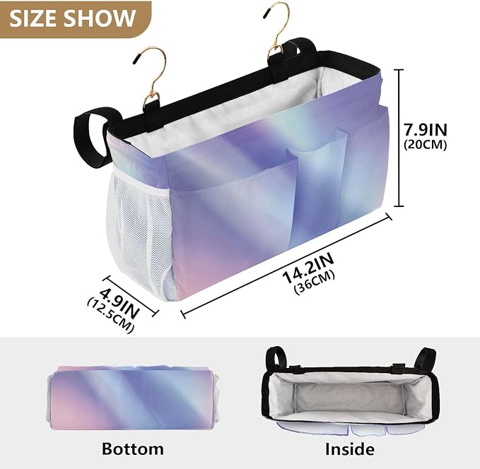 Purple Blue Gradient Bedside Caddy - Image 4
