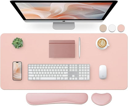 Bloss Large Desk Pad and Keyboard Wrist Rest, Large Mouse Pad + Keyboard by Bloss