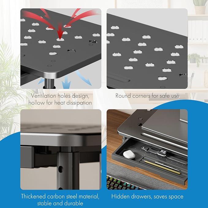 Monitor Stand Riser with Drawer - Image 3