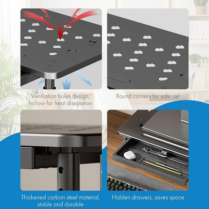 Monitor Stand Riser with Drawer - Image 3