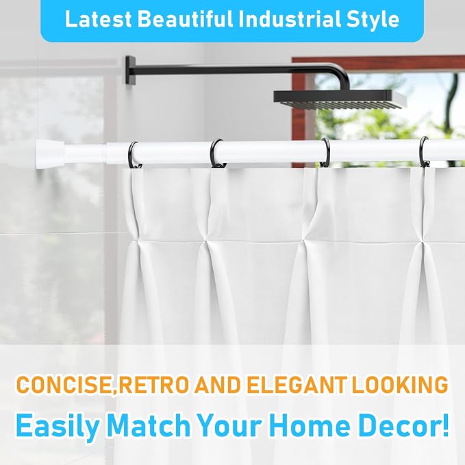MEXAU 2 Pack Tension Curtain Rod - Image 5