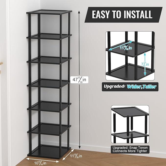 Bamboo Free Standing Shoe Rack Shelf Multi Tier Tall Wooden Stackable Shoes - Image 2