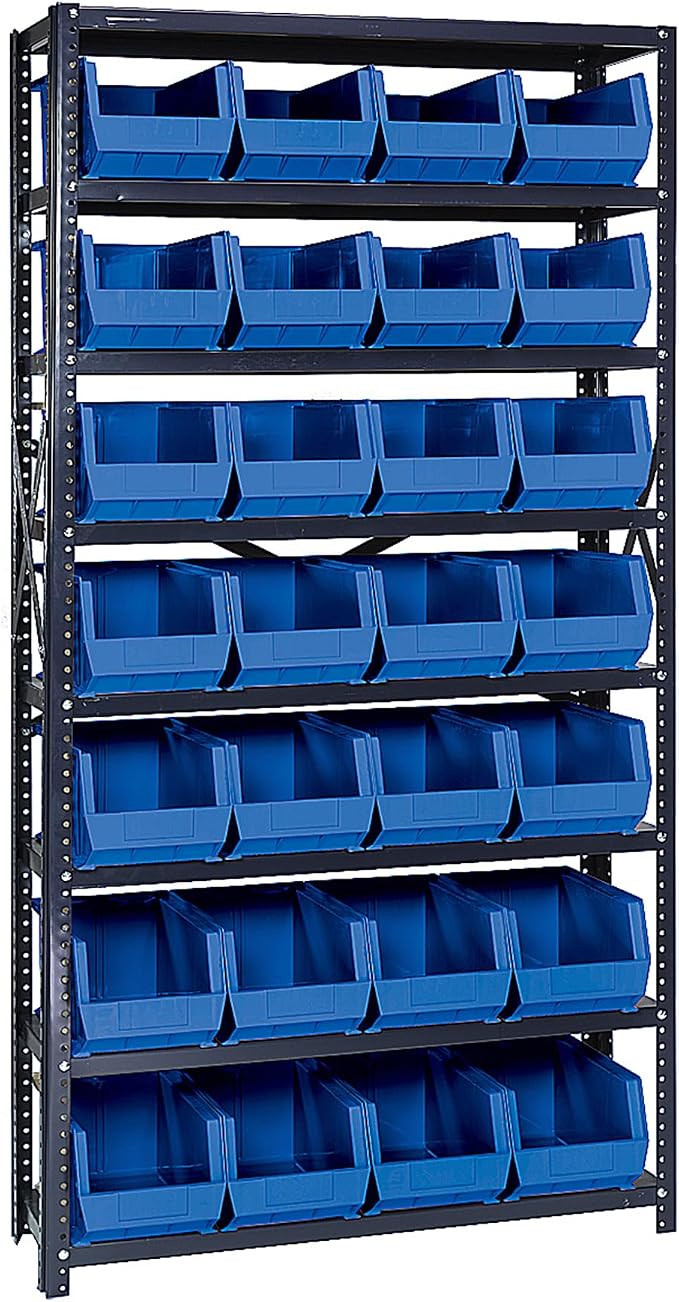 Quantum Storage Systems QSBU-240BL Giant Open Hopper Steel Shelving System by QuantumStorageSystems