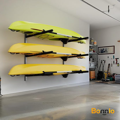 Bonnlo Kayak Storage Rack, Adjustable Heavy Duty Kayak Rack - Image 2