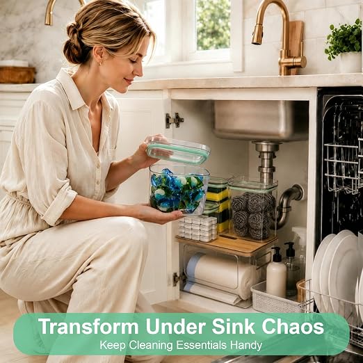 5-in-1 Trash Bag Dispenser, Laundry & Dishwasher Pods Storage Container | - Image 2