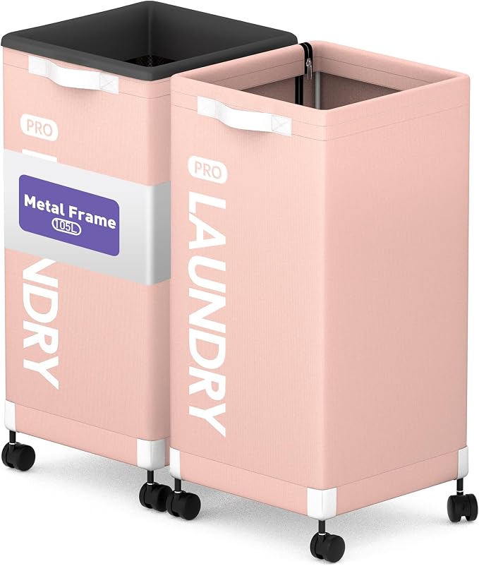 Caroeas Next-Gen 105L Matel Frame Laundry Basket by Caroeas