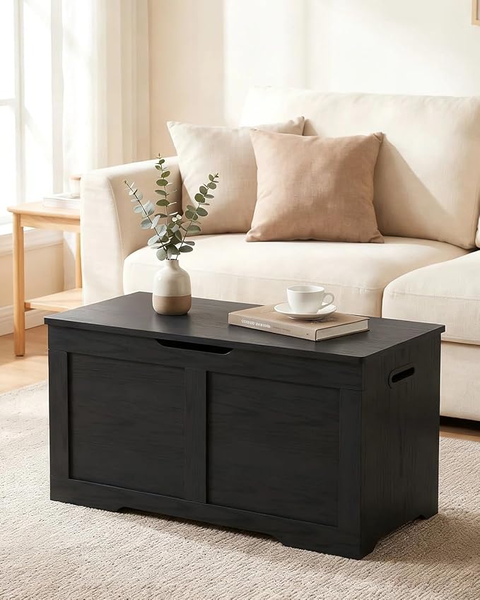 Timberer 31.5" Wooden Storage Chest, Extra Large Storage Trunk | Storage Bench - Image 8