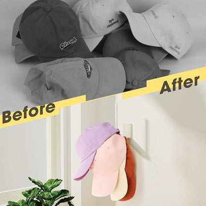 Durmmur 2 Pack Hat Racks for Baseball Caps, Acrylic Hat Organizer, Hat Hooks - Image 7