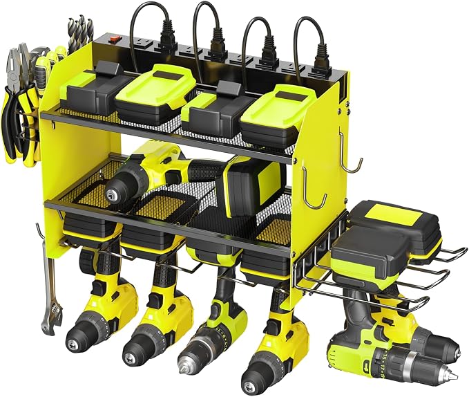 CCCEI Modular Power Tool Organizer Wall Mount Charging Station, Garage Drill by CCCEI