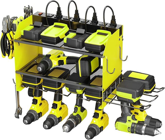 CCCEI Modular Power Tool Organizer Wall Mount Charging Station, Garage Drill by CCCEI