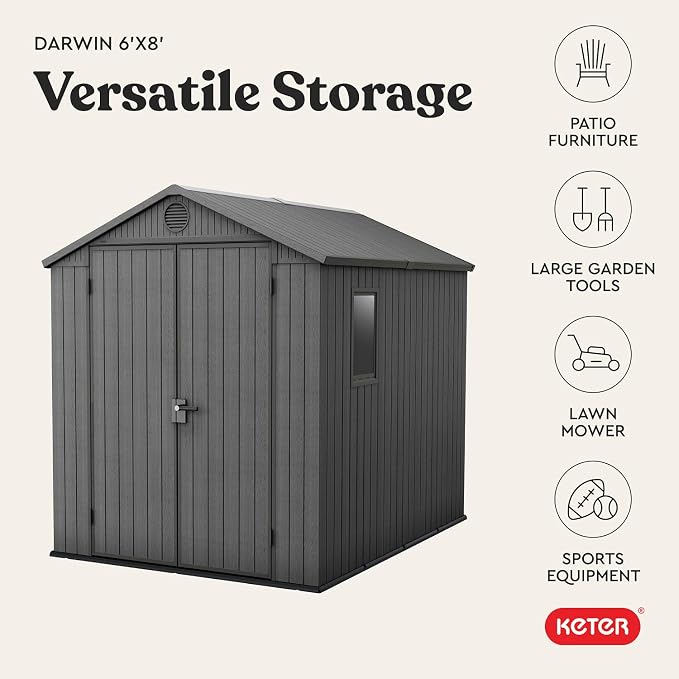 Keter Outdoor Storage Tool Shed, - Image 11